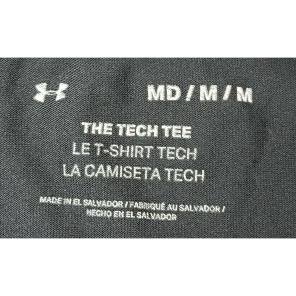 Under Armour Men's UA Tech™ 2.0 Geo Short Sleeve Sz Medium Black/Pink Tech Tee - Picture 7 of 10